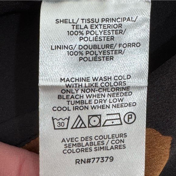 NWT Ann Taylor Floral Boatneck Column Midi Dress Black Copper Brown Women's 18 - Picture 11 of 15